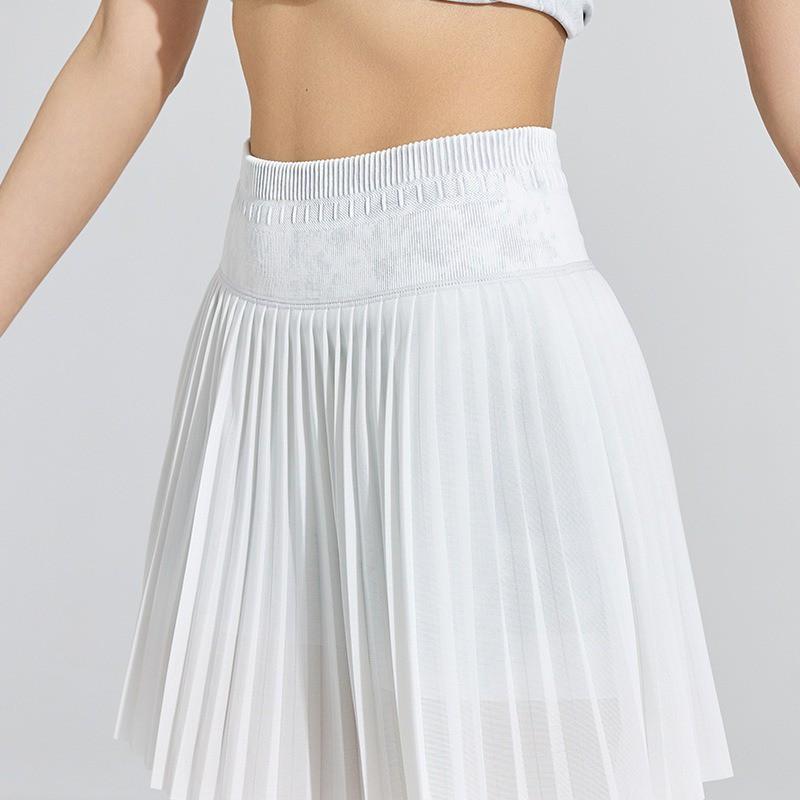 Breathable Padded Cycling Skirt Quick Dry Athletic Tennis Golf Running Sports Short Pleated Skort