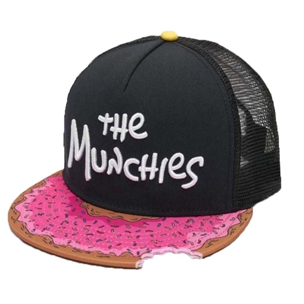 Korean Style Donut Embroidery Baseball Cap Adjustable Dance Snapback Hats  Daily
