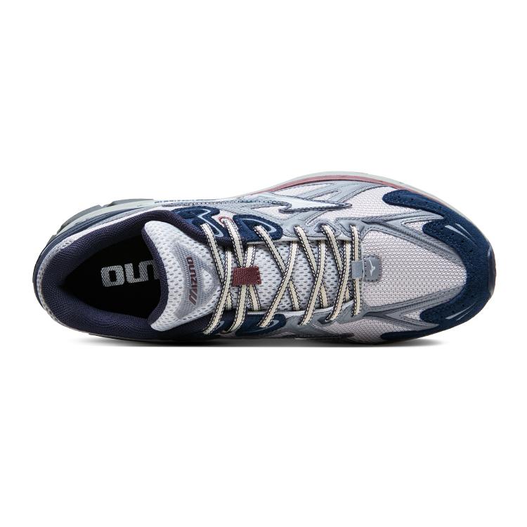 New Mizuno Halo Mi Anti Slip Wear Resistant Low Top Running Shoes Unisex Gray Blue D1GH240812