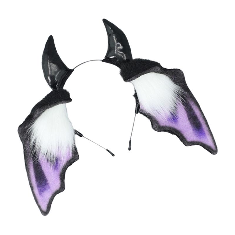 Bat Headbands Cosplay Devil Wing Hairbands Dark Headwear Makeup Washing Face Hairbands Birthday Party