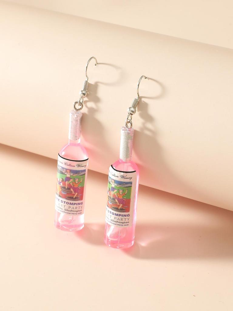European & American Fashion Versatile Wine Bottle Earrings