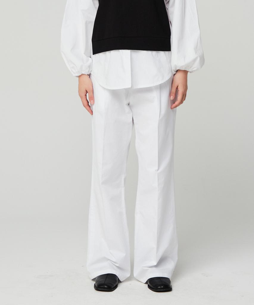 AWESOME STUDIO Semi-Wide Chino Pants White