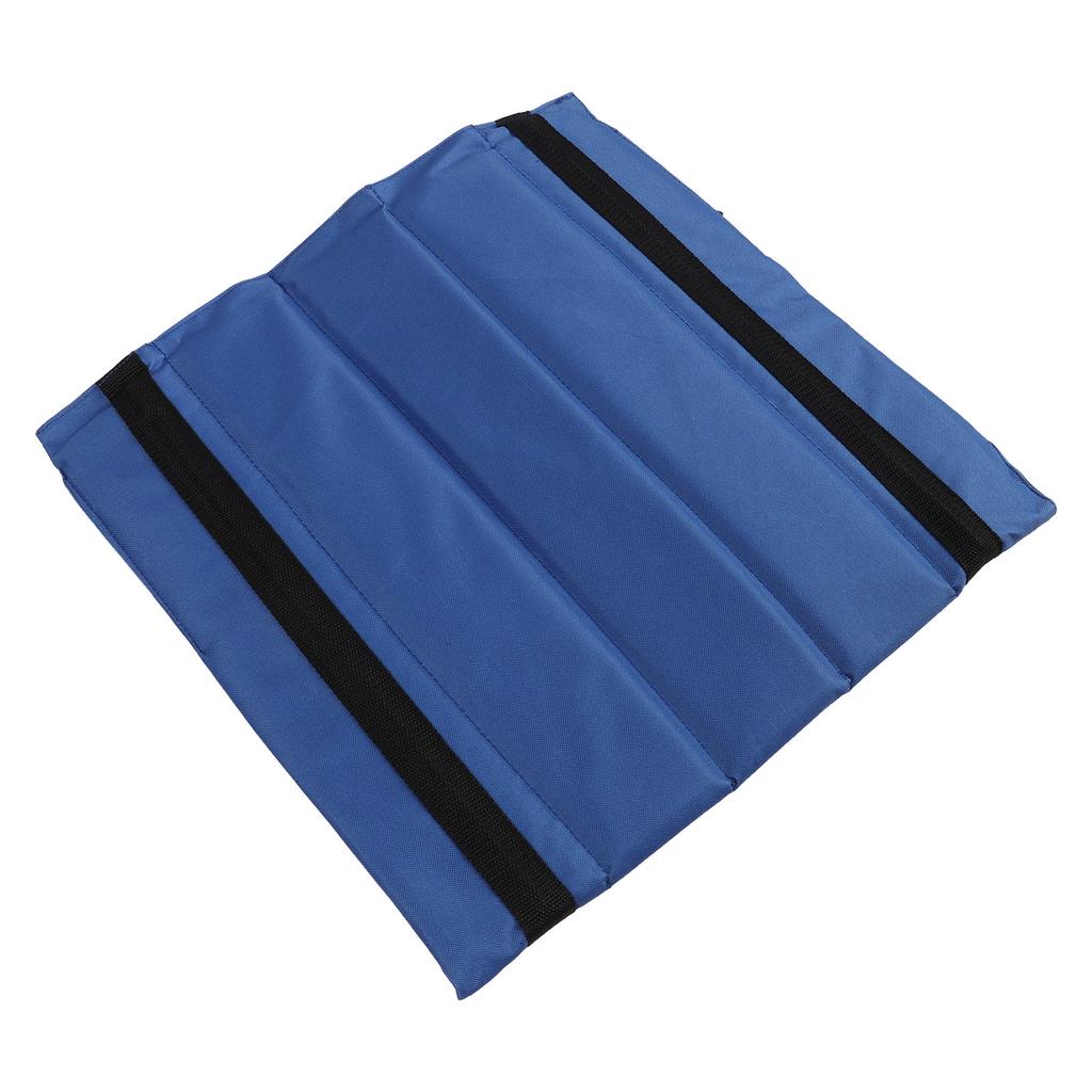 Stadium Seat with Storage Bag Oxford Cloth Blue Comfortable Folding Bleacher Seat for Garden Camping Sporting Events