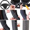 Suede Leather Car Steering Wheel Cover For Mazda 3 Axela 2008-2013 Mazda CX-7 CX7 2010-2016 Mazda 5 2011-2013 Auto Accessories