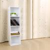 4 Shelf Bookcase Storage Bookshelf Wood Furniture Adjustable Book Shelving
