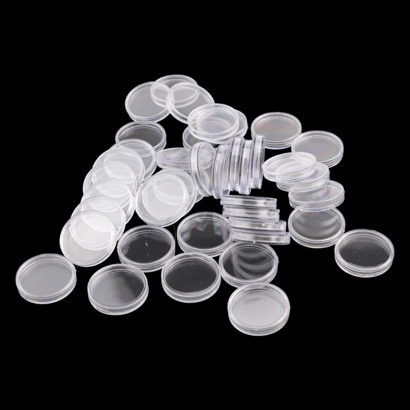 

Set of 100 Clear Plastic For Coin Capsules 28mm Diameter for Secure For Coin Storage and For Coin Collecting Needs China Mainland