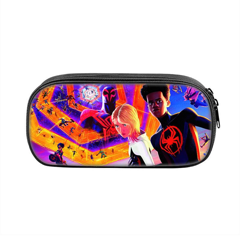 Spider Man Large Capacity Nylon Pencil Case For Students And Kids