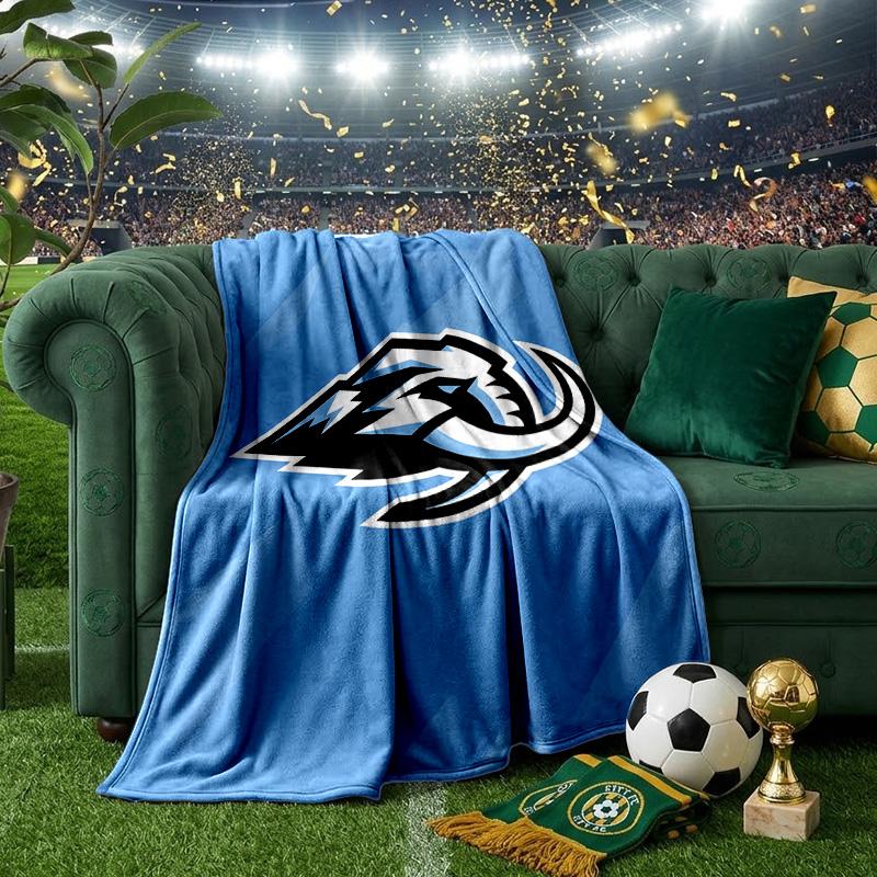 Mammoth Hockey Throws Blanket Flannel Blankets Plush for Couch Bed Gifts for Men Women Travel Picnic Blanket Christmas Fan Gifts