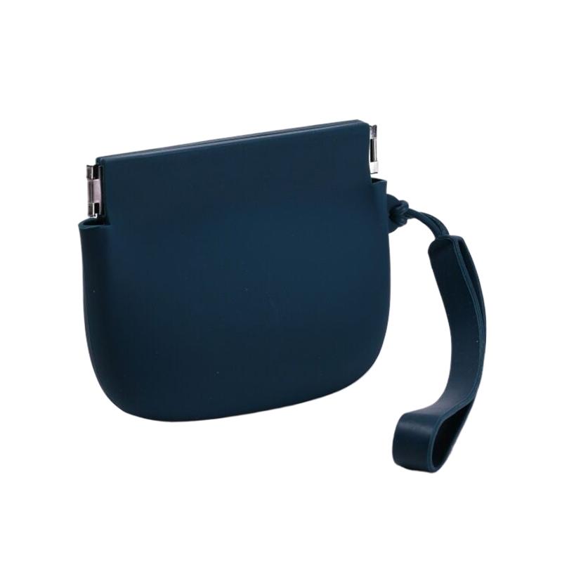 Silicone Coin Purse Keychain Small Silicone Pouch Wired Earbud Case 10X8Cm/3.94X3.15 Inches Coin Holder Pouch Silicone Storage