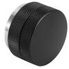 Höhenverstellbarer Kaffeetamper-Verteiler-Leveler aus Edelstahl mit rutschfestem Gewinde(51mm Gewinde Boden Schwarz )