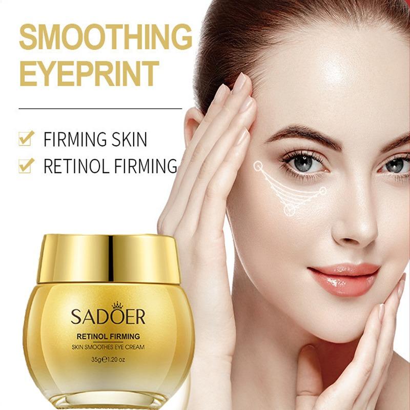 

SADOER Retinol Eye Cream Reduces Dark Circles and Wrinkles Moisturizes and Tightens The Eyes, Eye Cream Korean Eye Care Product