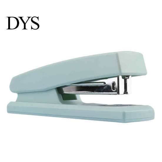 Handlicher Hefter für die tägliche Ablage, Mini-Hefter, mit ergonomischem geschwungenem Design, Morandi-Farbe, strapazierfähig, für Büro, Schule, Zuhause und den Gebrauch, einfache Betätigung