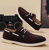 Fashion 2025 New Men's Board Shoes Retro British Casual Skate Shoes Outdoor Lace Up Soft-soled Driving Shoes Moccasin Loafers Zapatos