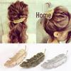 Retro Alloy Leaf Hair Clip - Exaggerated Spring Ponytail Accessory