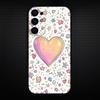 Heart Pattern Phone Case For Samsung S25/S24/S23/S22/S21/S20/Plus,Fe,Lite/Others Black Cover