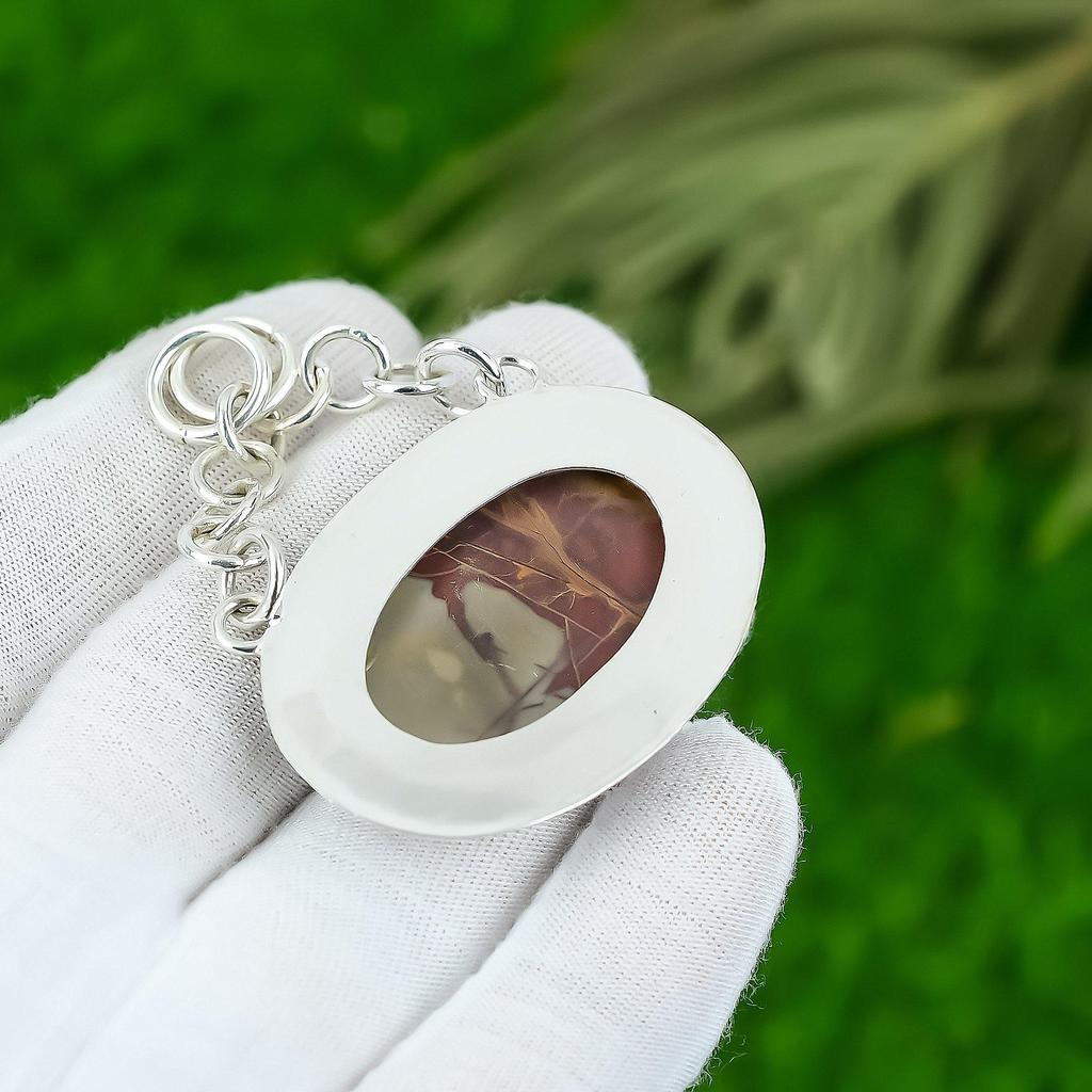 Natural Noreena Jasper Gemstone Pendant 925 Sterling Silver Indian Jewelry