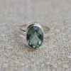 Green Quartz Ring, Handmade Quartz Ring, Gemstone Ring, 925 Sterling Silver Ring for Women, Oval Ring, Gift for Her, Promise Ring,