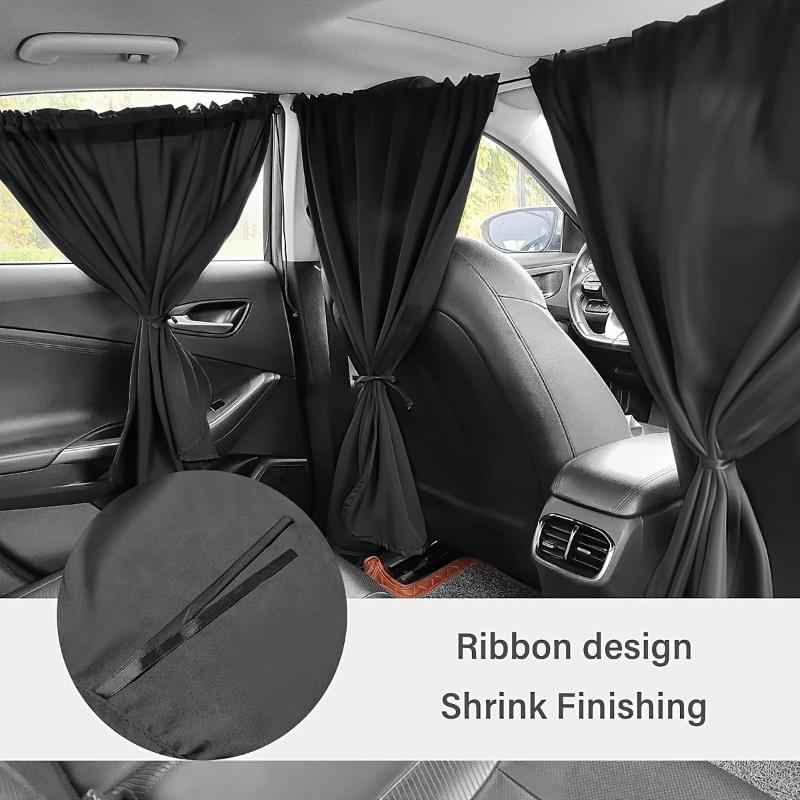 4pcs Car Privacy Curtain Set Detachable Window Sunshade Heat Resistant for Vehicle Privacy Anti Glare Driving Family Safety