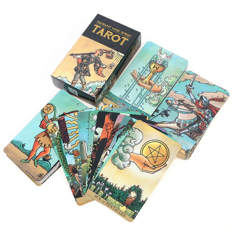 Radiant Wise Spirit Tarot Cards English Board Game Divination Predicts Games