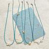 Ocean Series Bead Necklace Summer Blue-green Small Fish Starfish Bead Necklace Irregular Rice Bead Star Necklace Female Jewelry