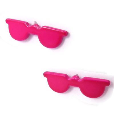 [J8585] – Designer-Ohrringe „Glasses“ in Fuchsia
