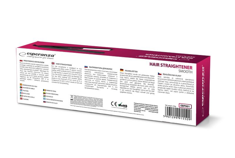 Esperanza "Smooth" Hair Straightener