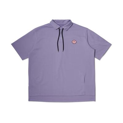 Leuawi Strap Pique Tshirt Purple