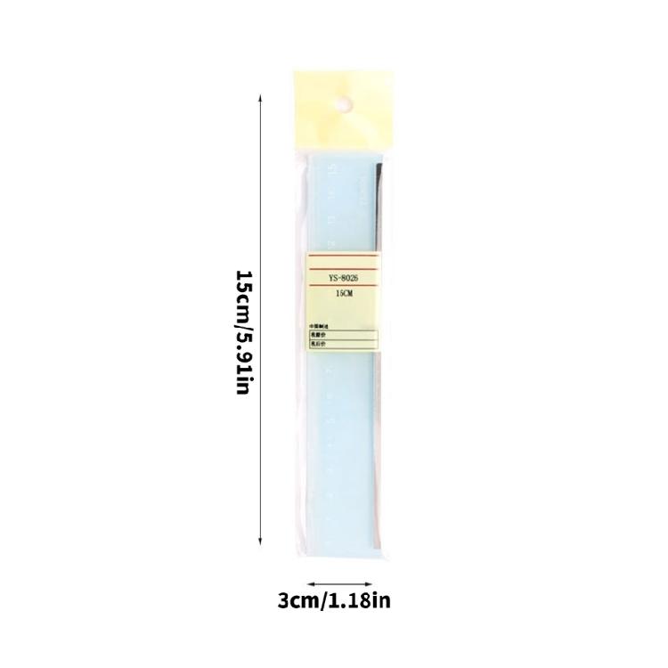 Shatter Resistant Translucent Ruler With Double Scale Clear Number Perfect For Drawing Crafting
