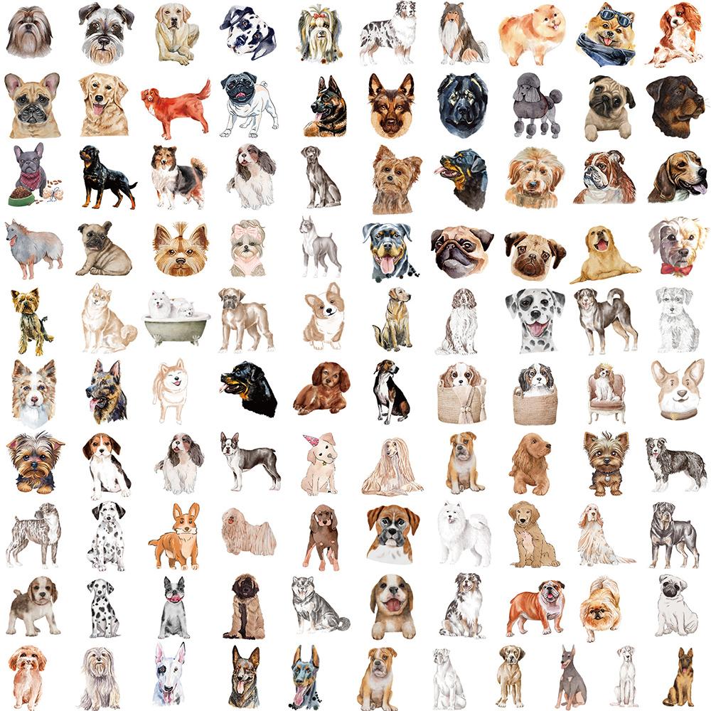 10 30 50 100Pcs Cartoon Cute Pet Dog Animal Creative Graffiti Stickers Motorcycle Laptop Car Guitar Decoration Sticker Kids Toy
