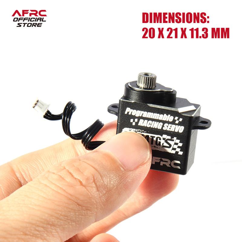 AFRC-D2114TG-S 11g Całometalowy Programowalny Mikro Super Cichy Serwomechanizm Kierownicy Do Modelu Samochodu MINI Z 1/28 1/24 Montaż DIY Modernizacja
