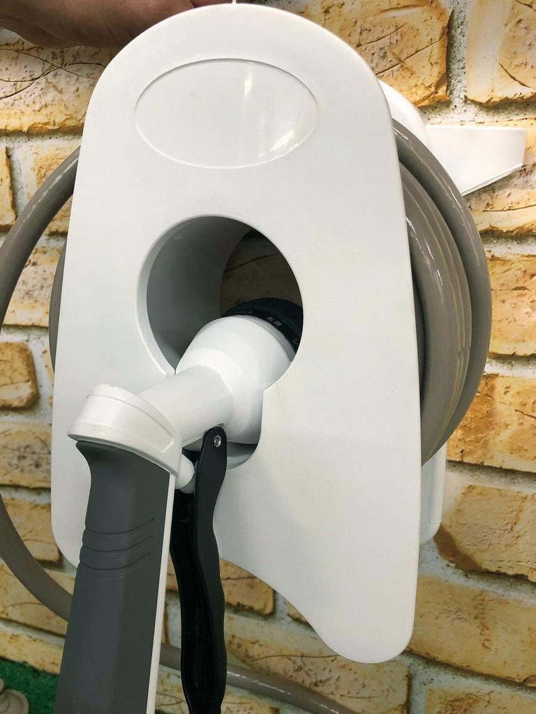 Safety-3 Handy Hose Reel, 15m, 10 Patterns, SHHR-15M, Brown, with Nozzle Hook