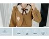 Butterfly Brooch Corduroy Dress: Women's Faux Two-Piece A-Line in French Academy Style for Autumn/Winter