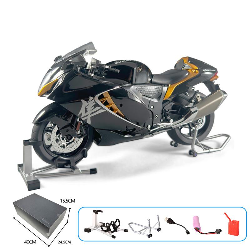 

Спрей 1:6 Suzuki Hayabusa Литий Електричний Мотоцикл Іграшкова Модель Має Функцію Розпилення та Функцію Запалювання Звук і Світло Подарунок Хлопчикам