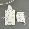 Simple Cloth Coin Purse Floral Print Portable Small Wallet Multilayer Card Holder