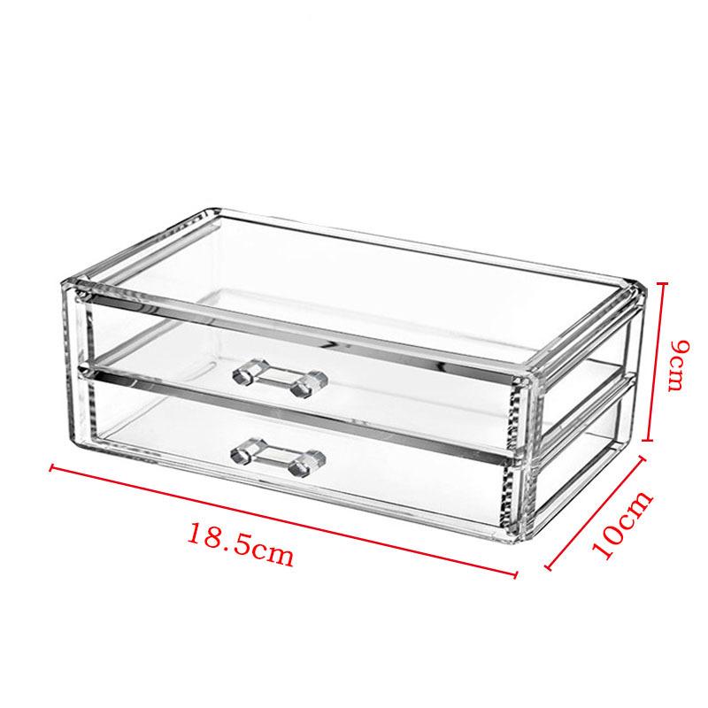 

Прозрачный органайзер для хранения на комоде, настольный ящик, полка-акриловый органайзер для ухода за кожей, макияжа, кистей для макияжа