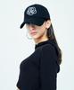 ATTENTIONROW FOR WOMEN Big Flower Logo Embroidered Ball Cap (Black)