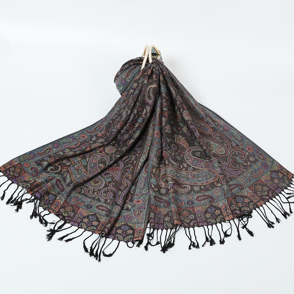 Shawl outside women's spring and autumn cape long scarf cheongsam outside air-conditioned room scarf cape