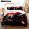 3D Anime Bleach Kurosaki Ichigo Duvet Cover Pillowcase Bedding Set Double Twin Full Queen King Adult Kids Bedclothes Quilt Cover