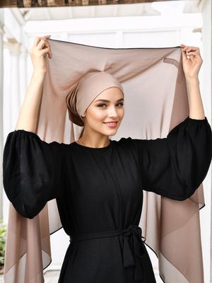 Najnowszy natychmiastowy szyfonowy hidżab z magnetycznym zapięciem, jednokolorowy, damska muzułmańska chusta hidżab, islamski turban, modna opaska na głowę, szal