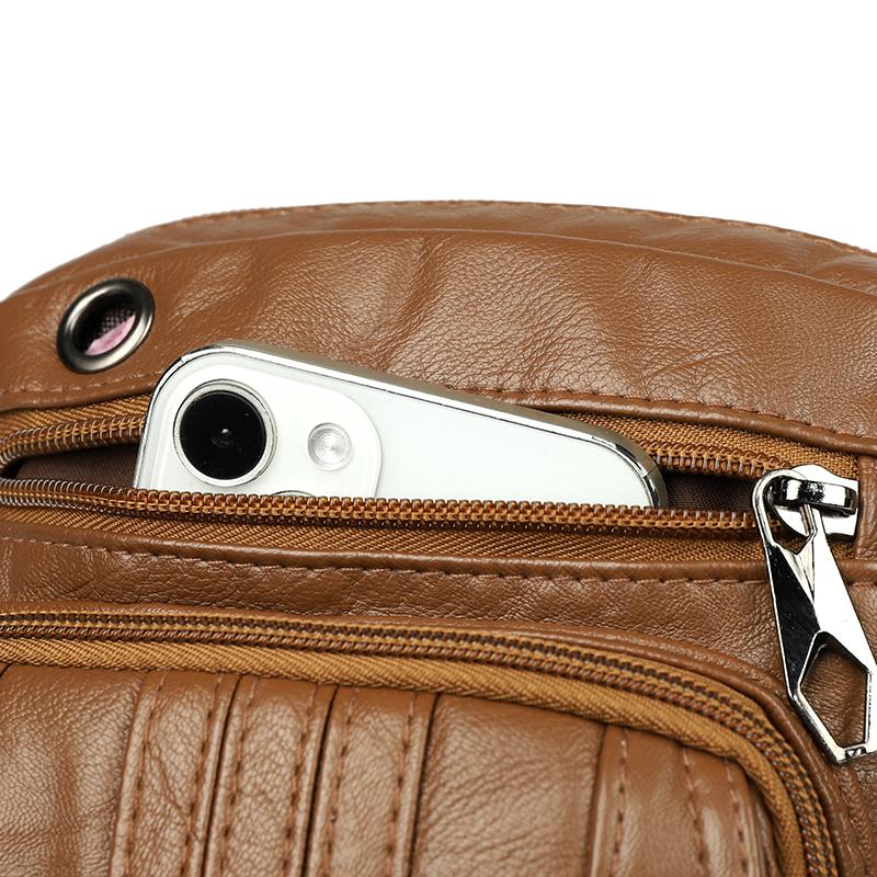 Crossbody Bag Women's Mobile Phone Bag Shoulder Bag Retro Small Square Bag