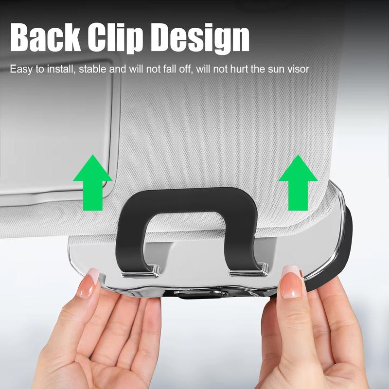 Car Sunglasses Holder Car Glasses Box Sun Visor ABS Storage Case Anti-Scratch Eyeglasses Protection Box Car Interior Accessories