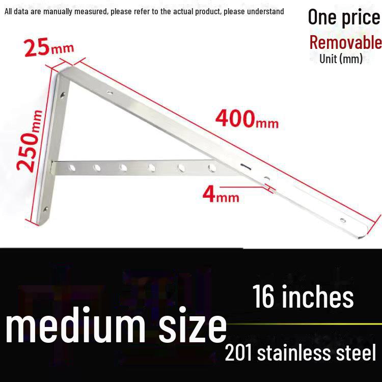 Stainless Steel Wall-Mounted Triangle Support Bracket
