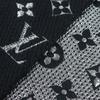 Excellent LOUIS VUITTON Scarf Escalp Logo Mania Shine Monogram Noir M75833 Used