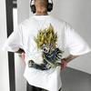 New Dragon Ball Anime Goku Roundneck Shortsleeved 2026 Bandai Summer Mens Sports Loose and Breathable Cotton Tshirt