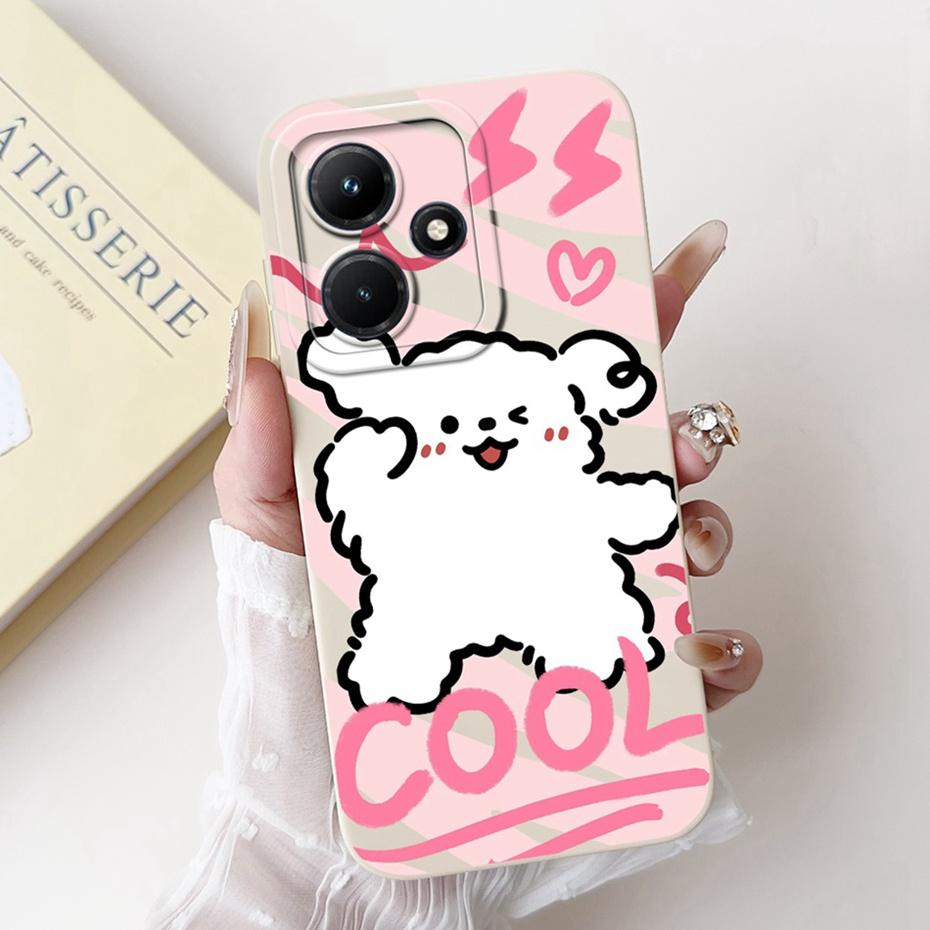 Lens Protective Cover For Infinix Hot 30i 30 Hot30 Play NFC Cute Printed Soft Silicon Phone Case For Infinix Hot30i 30 30Play 4G