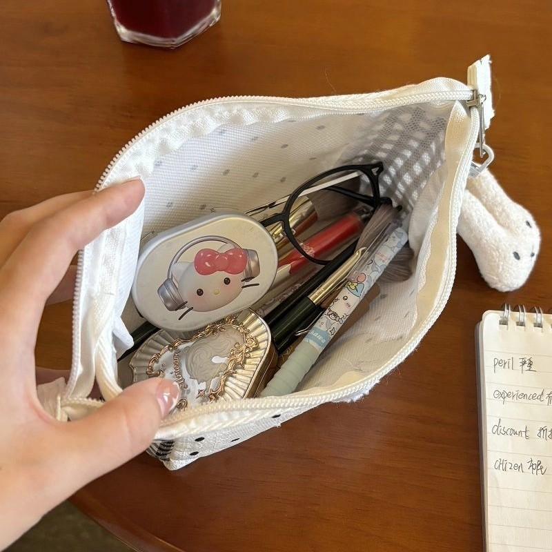 Miffy Bunny Pencil Case With Large Capacity For Girls School Supplies And Makeup Storage