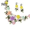 Necklace And Earrings Set 1 Camellia Choker Earrings, Faux Pearl Rhinestone Luxury Jewelry Elegant Flower for Women Daily Wear Party Date High-quality