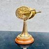 Nautical Brass Ship Engine Telegraph 17.78 Cm Maritime Decor Marine Officer Gift Wedding Anniversary Table Top Home Office Decor