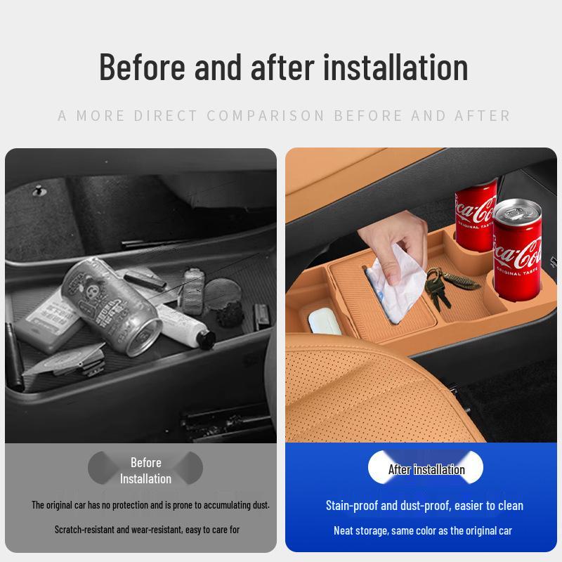 Galaxy Starship 7 Center Console Lower Storage Box - Car Interior Protection & Modification Accessories