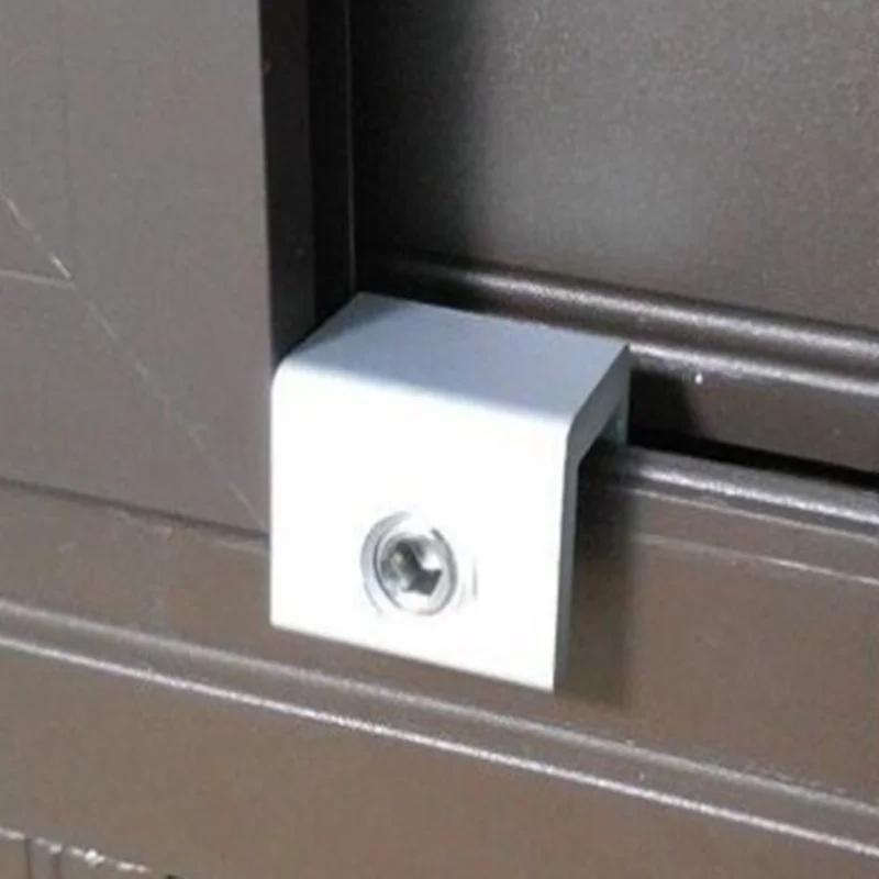 1PC Child Protection Baby Safety Adjustable Sliding Window Locks Stop Aluminum Alloy Security Lock With Keys Safety Window Lock